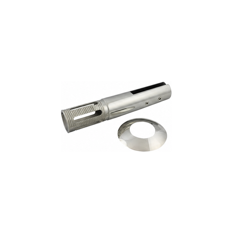 slotted core drilled glass spigot.png - Honyang Metal